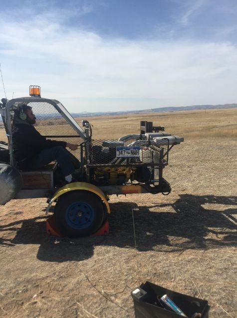 Justin (Sasquatch) driving the beast (winch), 5/20/2022