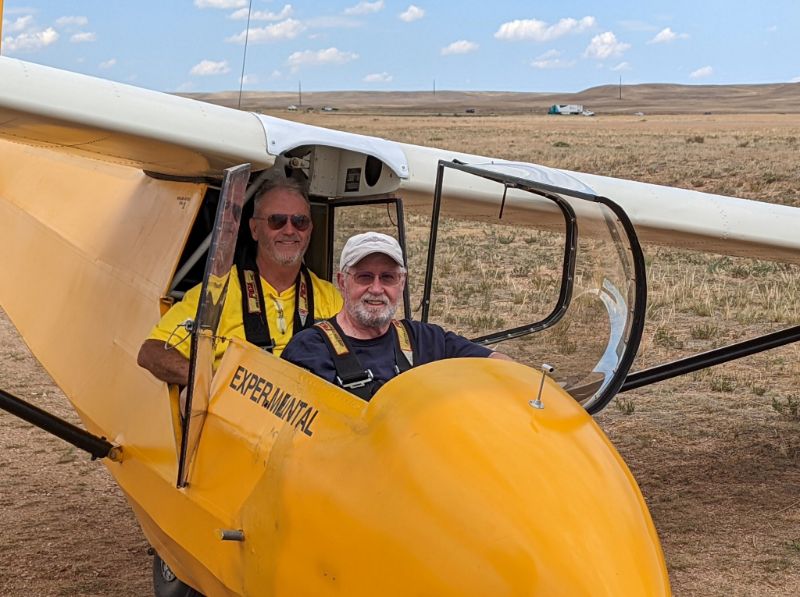 Dennis M and Bill C training in the Solitaire, 7/4/2022